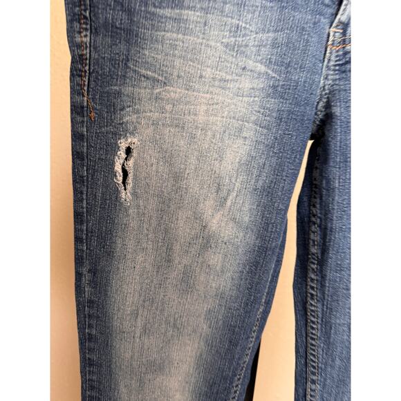 Y2K -Paris Blues Mid-Rise Distressed Skinny Jeans DISTRESSED - PRELOVED - SIZE 7 - Picture 6 of 11